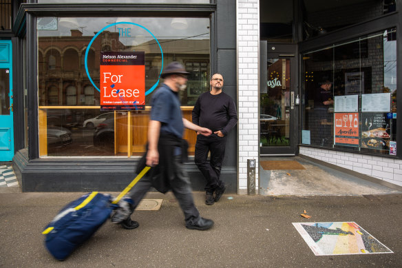 Basta Fitzroy owner Fabio Candolo closed his business next door, The Donkey Cafe, to save on rent.