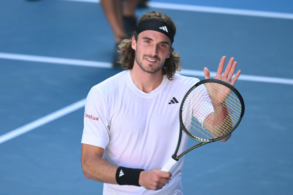 Game, set and match for Stefanos Tsitsipas.