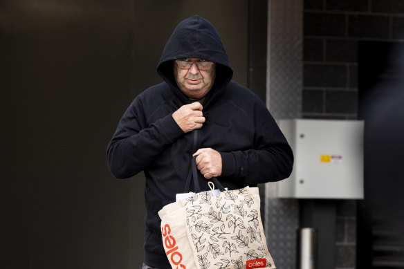 Bus driver Brett Button leaves Cessnock Police Station after being granted bail on Tuesday.