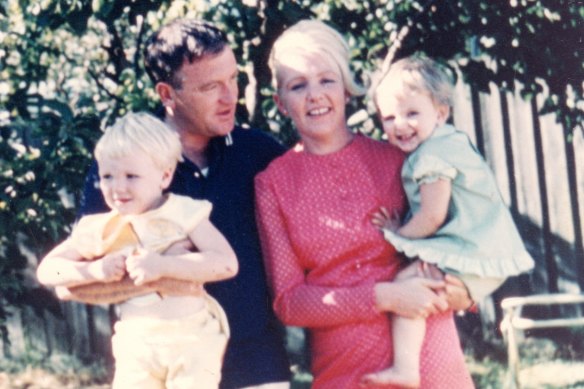 Murder victim Mary Anne Fagan, her husband Collins Fagan, and their children Anthony and Katy.