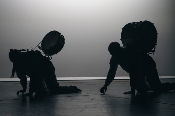 Ok, bye! by Alisdair Macindoe, performed by Rachel Coulson (left) and Geoffrey Watson.
