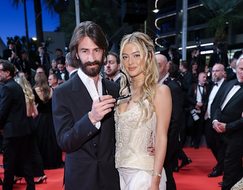 Leonardo Maria del Vecchio with his girlfriend Kornelia Ski earlier this year at the Cannes Film Festival.