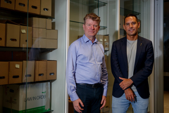 ACON CEO Michael Woodhouse and MP Alex Greenwich consulted police for an update into investigations of unsolved homicides.