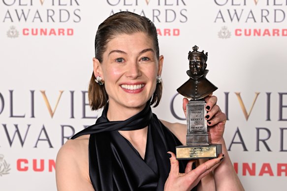 Earlier this year,Pike won the Olivier best actress award for Inter Alia.