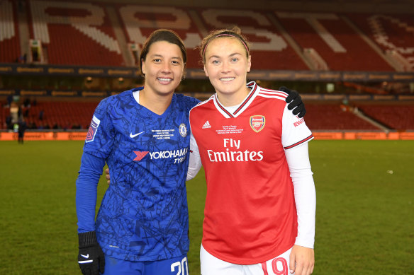 Sam Kerr and Caitlin Foord are going head-to-head this weekend in a clash that will shape the FA Women’s Super League title race.