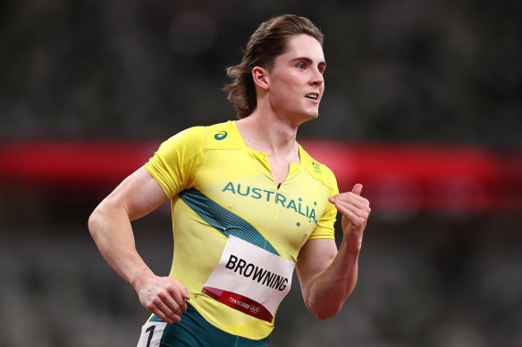 Rohan Browning’s win in the 100m heat in Tokyo excited the nation.