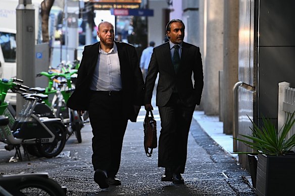 Sheikh Shadi Alsuleiman arriving at the Royal Commission on Antisemitism and Social Cohesion, where he said instances of Islamophobia had increased by 600 per cent since 2022.