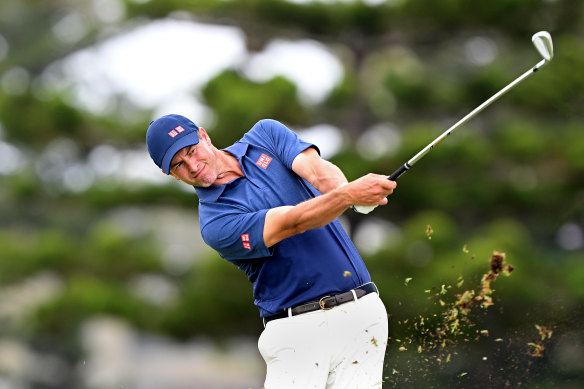 Former Masters winner Adam Scott during Wednesday’s Pro-Am at Royal Queensland.