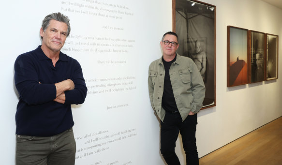 Dune star Josh Brolin (left) and Greig Fraser in November. 