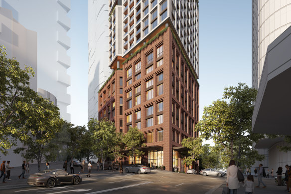 The Telstra exchange building will be integrated into the new development and continue to operate.