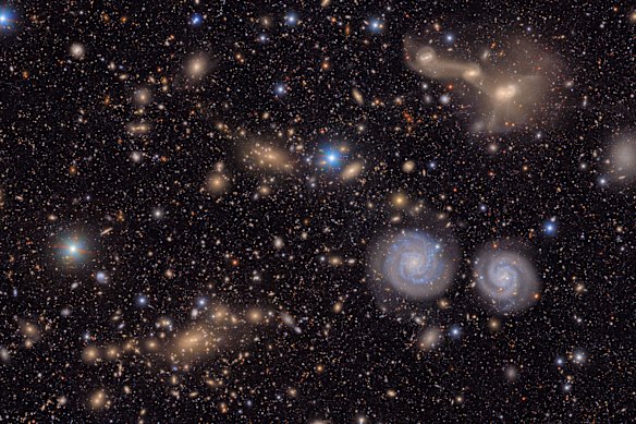 The structure and speed of galaxies don’t make sense unless they contain far more mass and gravity than they appear to.
