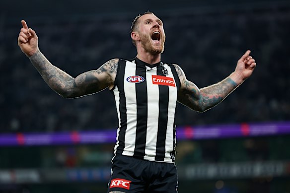 Tim Membrey had some telling moments against his former side.