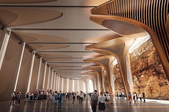 A concept image of what the new venue will look like when completed.