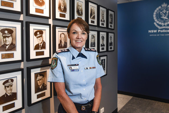Karen Webb soon after she became the first female police commissioner.