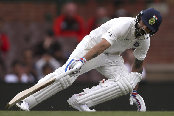 Ticking over: Virat Kohli isn't shy of a few runs in Australia.