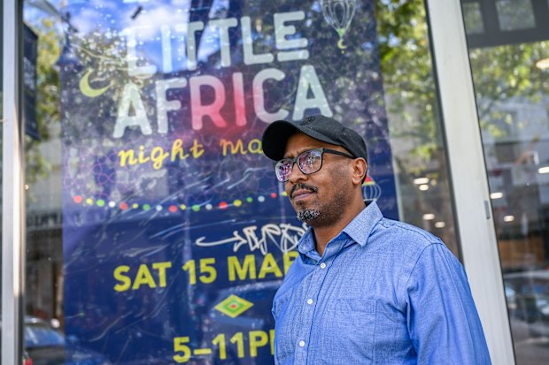 Azhar Habib runs a charcoal chicken shop in Footscray.