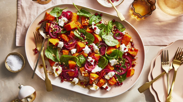 RecipeTin Eats' Christmas roasted pumpkin salad
