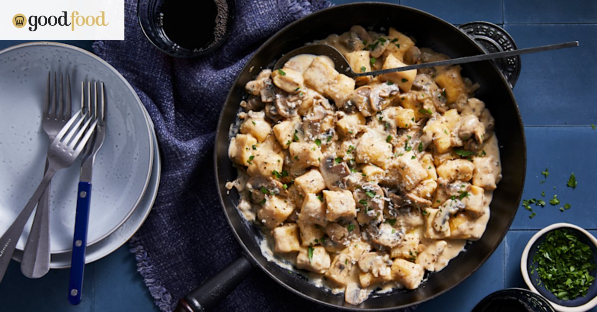 RecipeTin Eats ricotta gnocchi with creamy mushroom sauce, how to make ricotta gnocchi