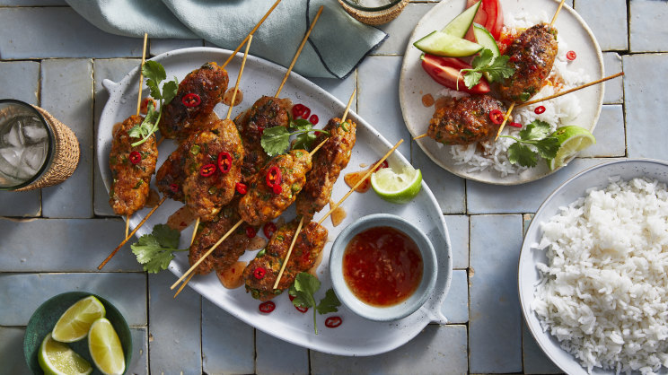 RecipeTin Eats' Thai pork skewers