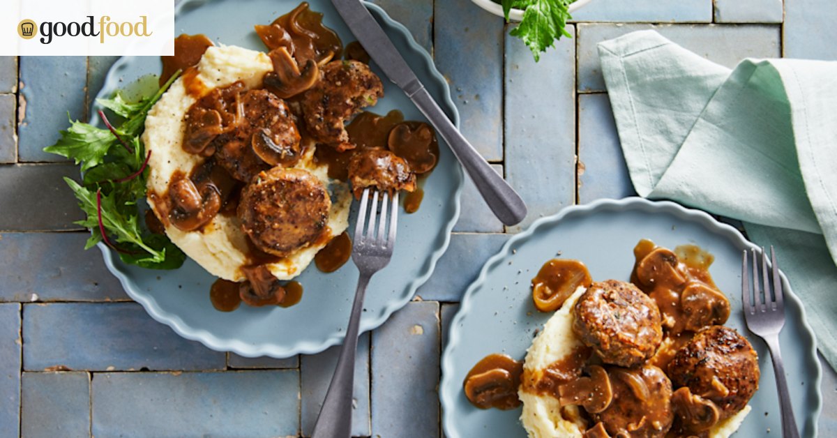 RecipeTin Eats’ rissoles with mushroom gravy are a comfort food classic