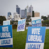 PERTH, AUSTRALIA - March 01: A general view of campaign signage at the WA Liberals’ 2021 Campaign Launch on March 1, 2021 in Perth, Australia. The Western Australian state election will be held on Saturday 13 March. Photo by Matt Jelonek/Getty Images)