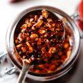 Crunchy chilli oil.