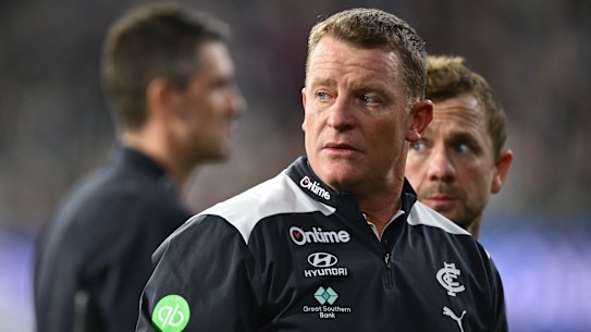 Michael Voss was targeted via the MCG’s anti-social hotline