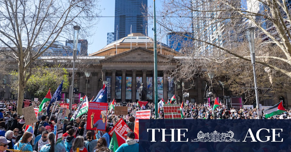 Thousands of Melbourne protesters march in nationwide pro-Palestine rally