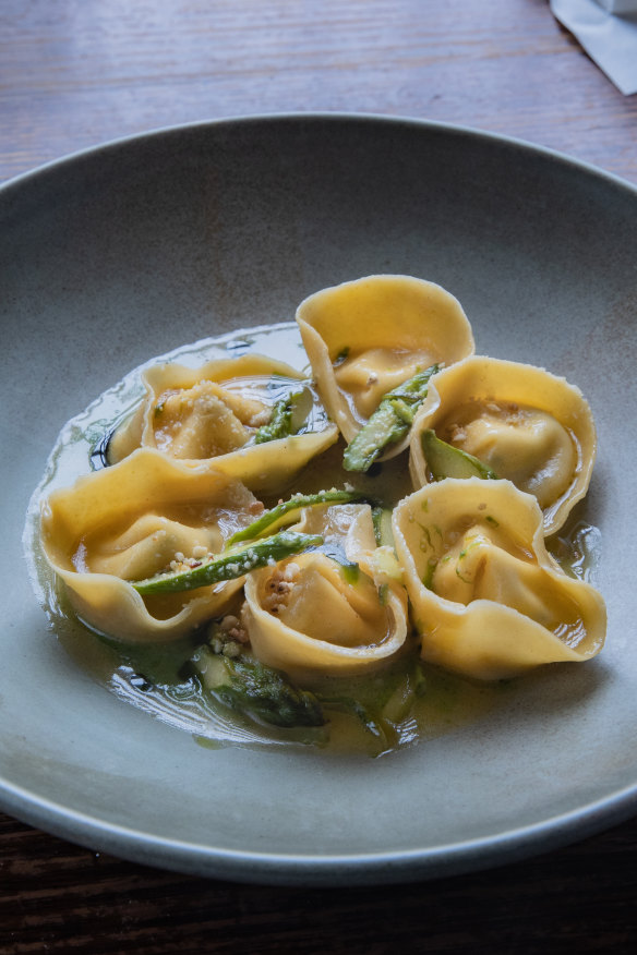 Goat’s cheese tortelli.