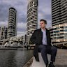 Sam Astafi is leading a push for the southern part of Docklands to break away from the suburb. 