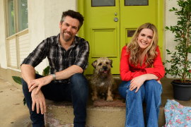 Patrick Brammall and Harriet Dyer, the creators and stars of Colin From Accounts.