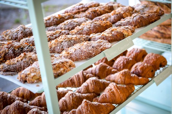 Bread Club’s window in Albert Park is full at the start of the day.