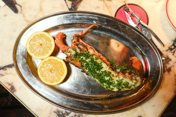 The half lobster is a bargain at $75, but the cooking was uneven during the reviewer's visit.