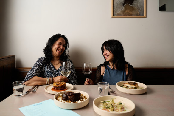 Diners enjoy moussaka, yuvesti, crudo kingfish and snapper at Astoria Bar Ke Grill.