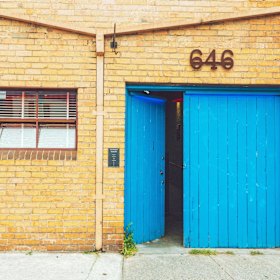 Outside the Thornbury venue.