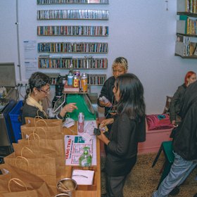 Inside the St Kilda shop.