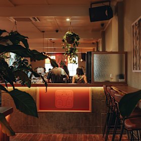 Inside the Footscray bar.