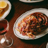 Springrock’s spiral sausage and coleslaw special.