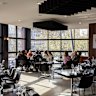 The upstairs Pure South Dining boasts river and skyline views.