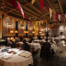 The premium Indian restaurant seats 130 in booths or on elegant folding chairs.