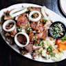 Crispy pata (deep-fried pork hock).