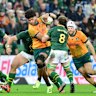 Rob Valetini of Australia during the Castle Lager Rugby Championship match between South Africa and Australia at DHL Stadium on August 23 in Cape Town.