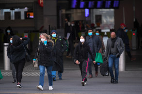 Melbourne's new must-have attire: face masks.