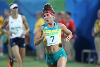 Australia’s Chloe Esposito in action in Rio five years ago.
