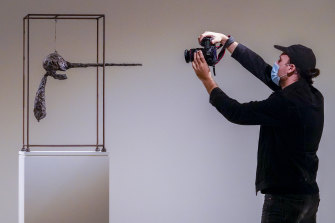 Alberto Giacometti’s “Le Nez” sculpture sold for $US78.4 million.