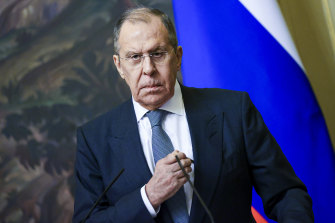 Russian Foreign Minister Sergey Lavrov.