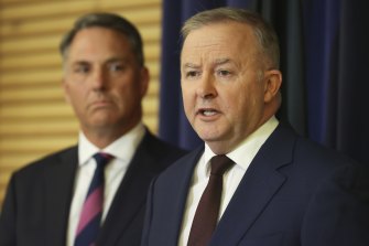 Laborâs economic team has worked with deputy leader Richard Marles and Anthony Albanese to settle on a position on tax cuts and negative gearing.