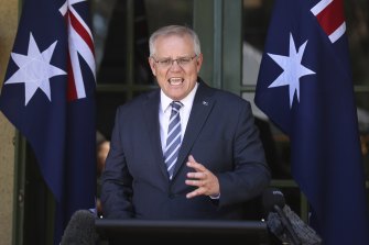 Prime Minister Scott Morrison is warning tech giants over anonymous online abuse.