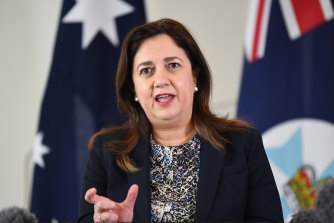 Premier Annastacia Palaszczuk said the state was expecting to reach a 70 per cent double-dose vaccine milestone on Sunday or Monday.
