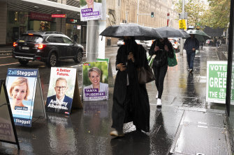 Sydneysiders should brace themselves to be rained on in the line to vote in the federal election on Saturday.